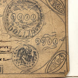Funny Money, Curious Old Hand-drawn Folk Art Treasury Note, Graphite, c. Late 19th Century