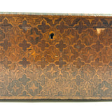 Nani Pocolo's Amazing 1897 Intarsia Marquetry Box with Costumed Beauty Dangling Cherries at Center