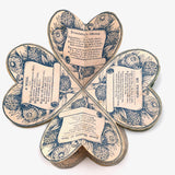 Lovely Mid 19th C. Fold Out Paper Heart "Puzzle Purse" Valentine
