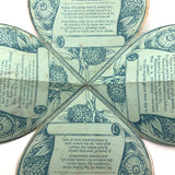 Lovely Mid 19th C. Fold Out Paper Heart "Puzzle Purse" Valentine