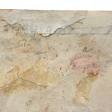 SOLD Early 19th Century Miniature Silk Needlepoint Sampler/Love Token with Dogs and Bird and Flowering Urns