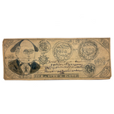 Funny Money, Curious Old Hand-drawn Folk Art Treasury Note, Graphite, c. Late 19th Century