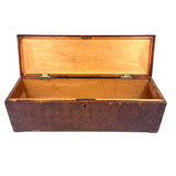 Nani Pocolo's Amazing 1897 Intarsia Marquetry Box with Costumed Beauty Dangling Cherries at Center