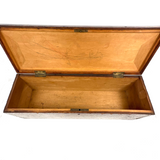 Nani Pocolo's Amazing 1897 Intarsia Marquetry Box with Costumed Beauty Dangling Cherries at Center