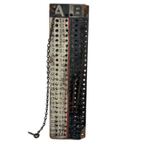 Wonderful Old Make Do Folk Art Two Player/Team Score Counter with Screw Eye Pegs on Chains