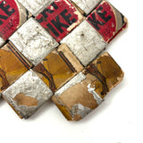 Early Example: Lucky Strike + Camels Tramp/Prison Art Cigarette Pack Weaving