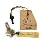 Towserine's Collar and Leon's Trunk, Evocative Pair of Old Found Keys
