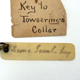 Towserine's Collar and Leon's Trunk, Evocative Pair of Old Found Keys