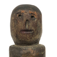 Super Primitive Antique Jig Doll with Wonderful Face and Old Paint