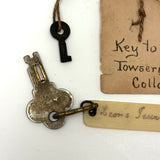 Towserine's Collar and Leon's Trunk, Evocative Pair of Old Found Keys