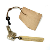 Towserine's Collar and Leon's Trunk, Evocative Pair of Old Found Keys