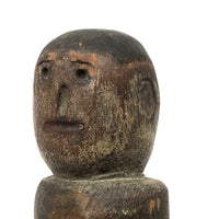 Super Primitive Antique Jig Doll with Wonderful Face and Old Paint