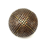 Iron, Brass and Copper Nailed Late 19th Century Petanque Ball