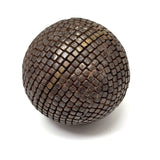 Iron, Brass and Copper Nailed Late 19th Century Petanque Ball