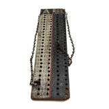 Wonderful Old Make Do Folk Art Two Player/Team Score Counter with Screw Eye Pegs on Chains