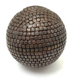 Iron, Brass and Copper Nailed Late 19th Century Petanque Ball