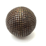 Iron, Brass and Copper Nailed Late 19th Century Petanque Ball