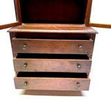 Step Back Cupboard, True Antique Salesman Sample/Apprentice Piece