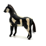 Fabulous Old Carved, Painted Folk Art Horse with Bristle Mane and Tail