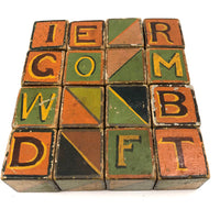 Gorgeous Old Handmade Blocks in Great Palette