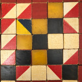 Beautiful Early Set of 81 Color Cubes in Original Box with Custom Lid