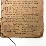 18th Century Hand-stitched Partial Child's Catechism with Woodcut Illustrations