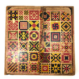 Beautiful Early Set of 81 Color Cubes in Original Box with Custom Lid