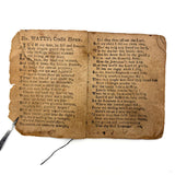 18th Century Hand-stitched Partial Child's Catechism with Woodcut Illustrations