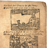 18th Century Hand-stitched Partial Child's Catechism with Woodcut Illustrations