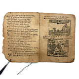 18th Century Hand-stitched Partial Child's Catechism with Woodcut Illustrations