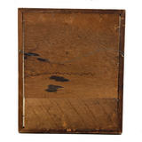 Two Figures, Marvelous c. 1880s Schoolgirl Fraktur Style Watercolor, Framed