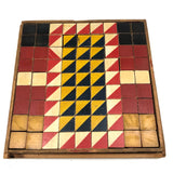 Beautiful Early Set of 81 Color Cubes in Original Box with Custom Lid