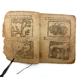 18th Century Hand-stitched Partial Child's Catechism with Woodcut Illustrations