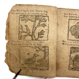 18th Century Hand-stitched Partial Child's Catechism with Woodcut Illustrations