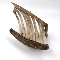 Antique Japanese Wood and Papier Mache Rib Cage Section from Anatomical Model