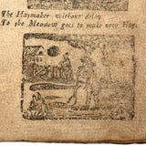 18th Century Hand-stitched Partial Child's Catechism with Woodcut Illustrations