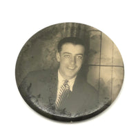Heyyyy There....Old Pocket Mirror with Endearing Photo Portrait