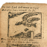 18th Century Hand-stitched Partial Child's Catechism with Woodcut Illustrations