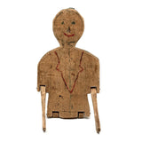 Smiling Old Wooden Man with Dainty Jointed Arms and Legs