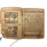 18th Century Hand-stitched Partial Child's Catechism with Woodcut Illustrations
