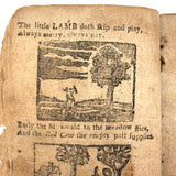 18th Century Hand-stitched Partial Child's Catechism with Woodcut Illustrations