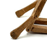 Smiling Old Wooden Man with Dainty Jointed Arms and Legs