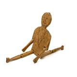Smiling Old Wooden Man with Dainty Jointed Arms and Legs