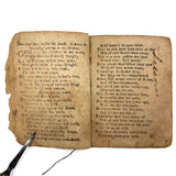 18th Century Hand-stitched Partial Child's Catechism with Woodcut Illustrations