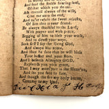 18th Century Hand-stitched Partial Child's Catechism with Woodcut Illustrations