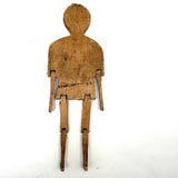 Smiling Old Wooden Man with Dainty Jointed Arms and Legs