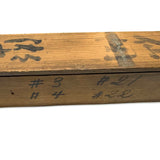 Antique Japanese Wooden Scroll Box