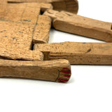 Smiling Old Wooden Man with Dainty Jointed Arms and Legs