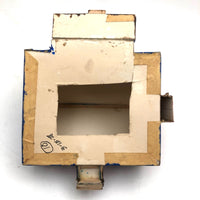 Charming Double Entry Bright Blue Scratch Made Cardboard House