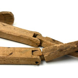 Smiling Old Wooden Man with Dainty Jointed Arms and Legs